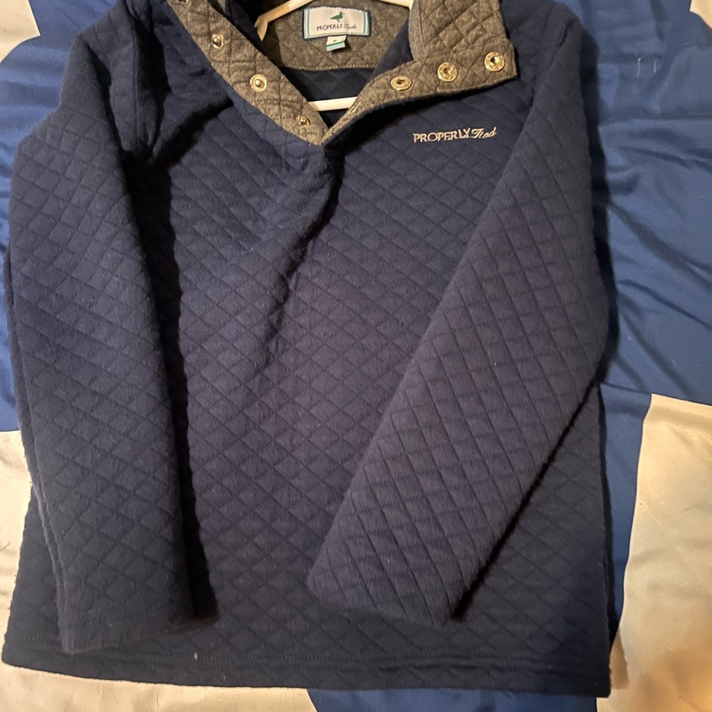 Properly Tied Kids Quilted Navy Jacket